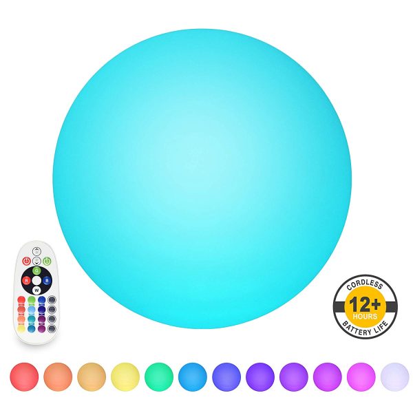 Round Colour Changing Sensory LED Mood Ball , Remote Control – 50cm - Image 5